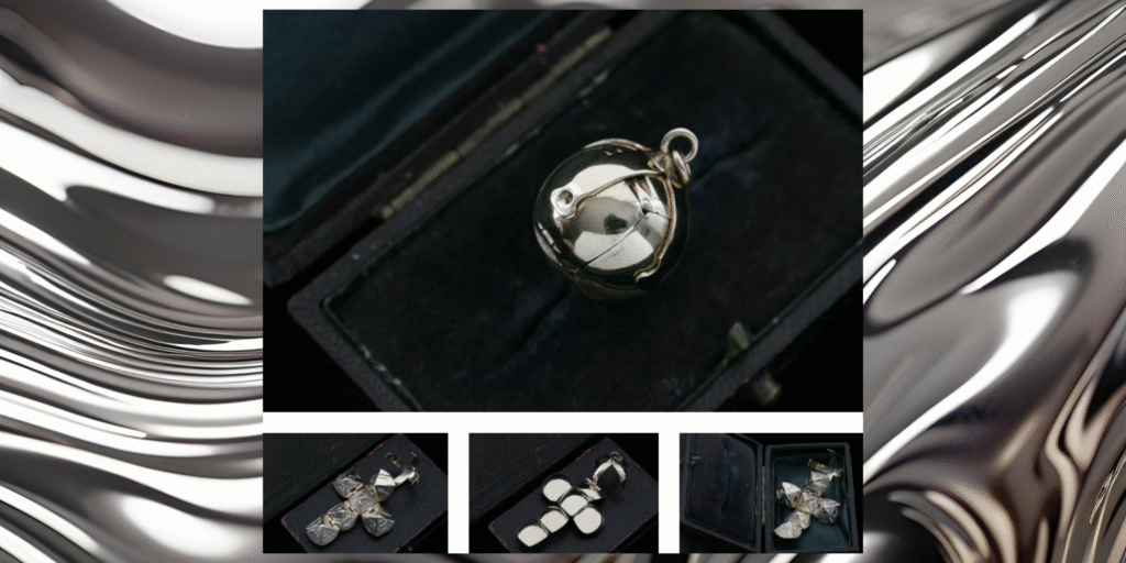 Freemason orb cross pendant