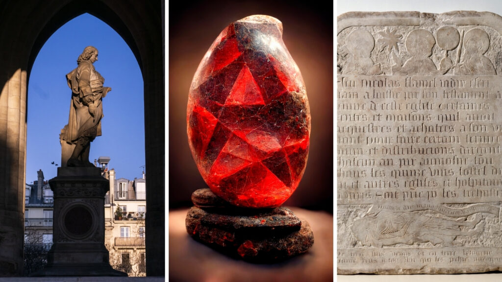 Nicolas flamel, philisopher's stone, gravestone Flamel